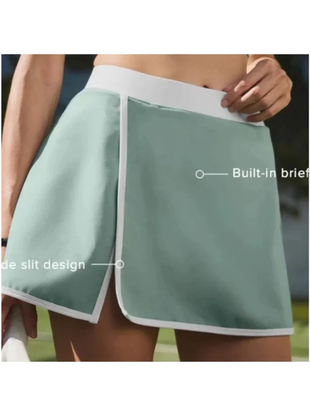 Alo Airbrush streamlined skirt and crop top set
